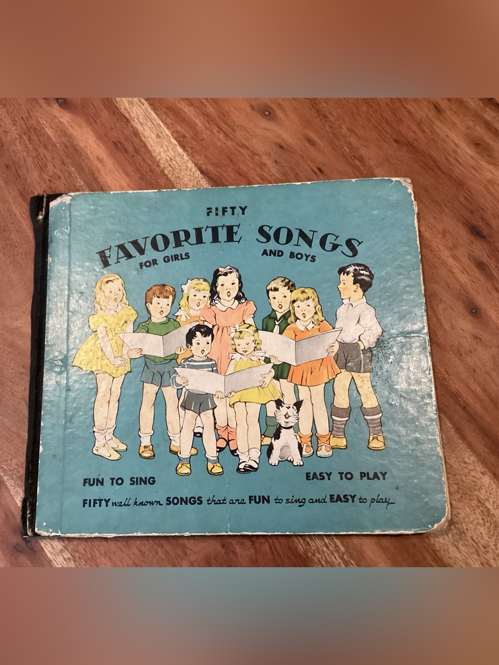 Vtg. 1935 Children’s Music book titled “FIFTY FAVORITE SONG FOR GIRLS AND BOYS”